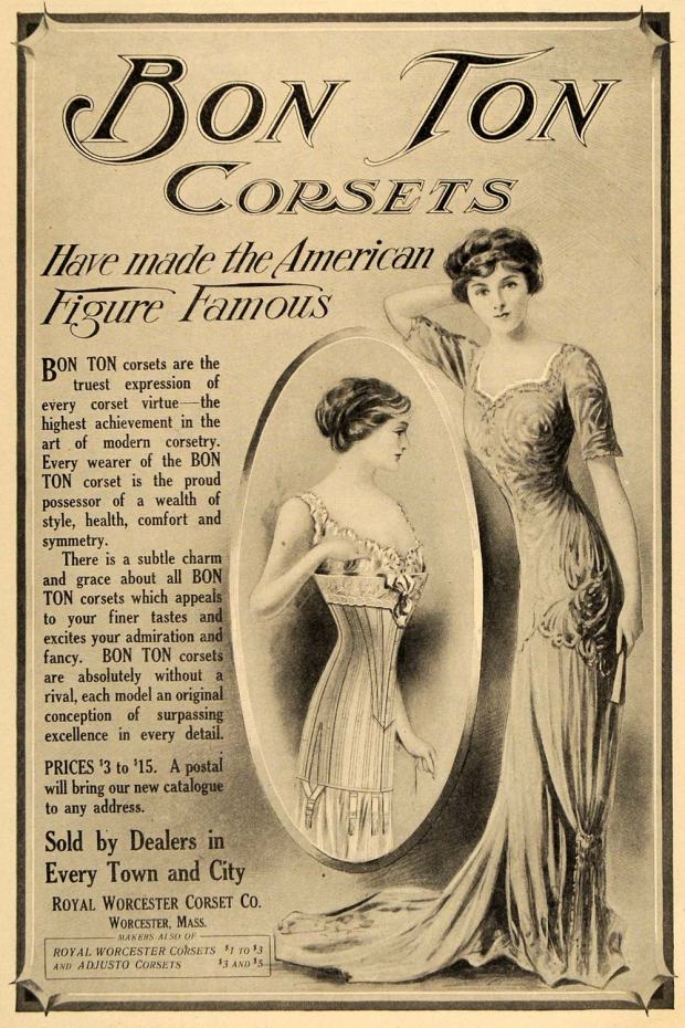 1909 Ad Royal Worcester Corset Chest Clothing Accessories