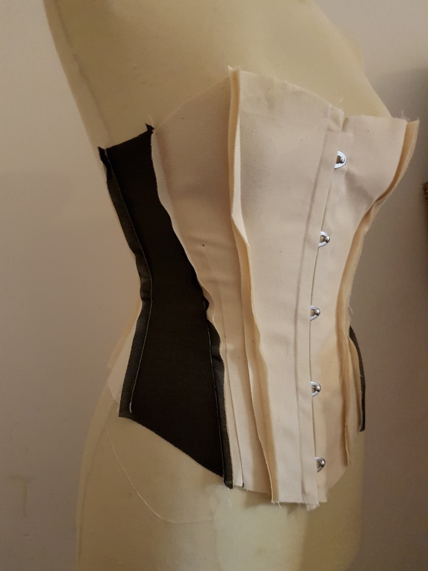 HOW TO MAKE LACE UP CORSET BACK WITH MODESTY PANEL AND EYELET- How