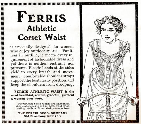 Ferris Athletic corset waist advert